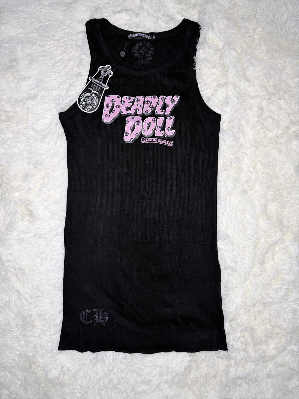 Deadly Doll Tee Dress in Black Like New